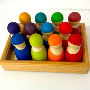 Grimm's Rainbow Friends - Set of 12 in Tray